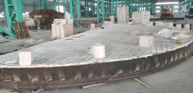 沃福德大型井式爐施工現(xiàn)場(chǎng)